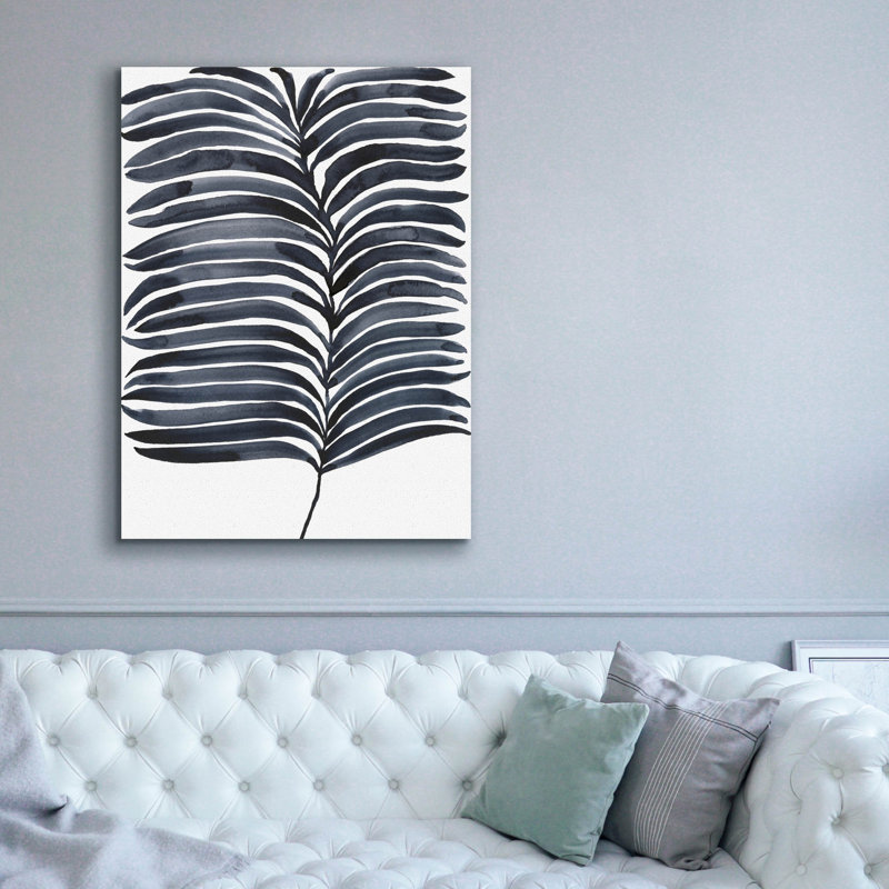 «Indigo Fronds I» par Regina Moore, H 54 po x l 40 po