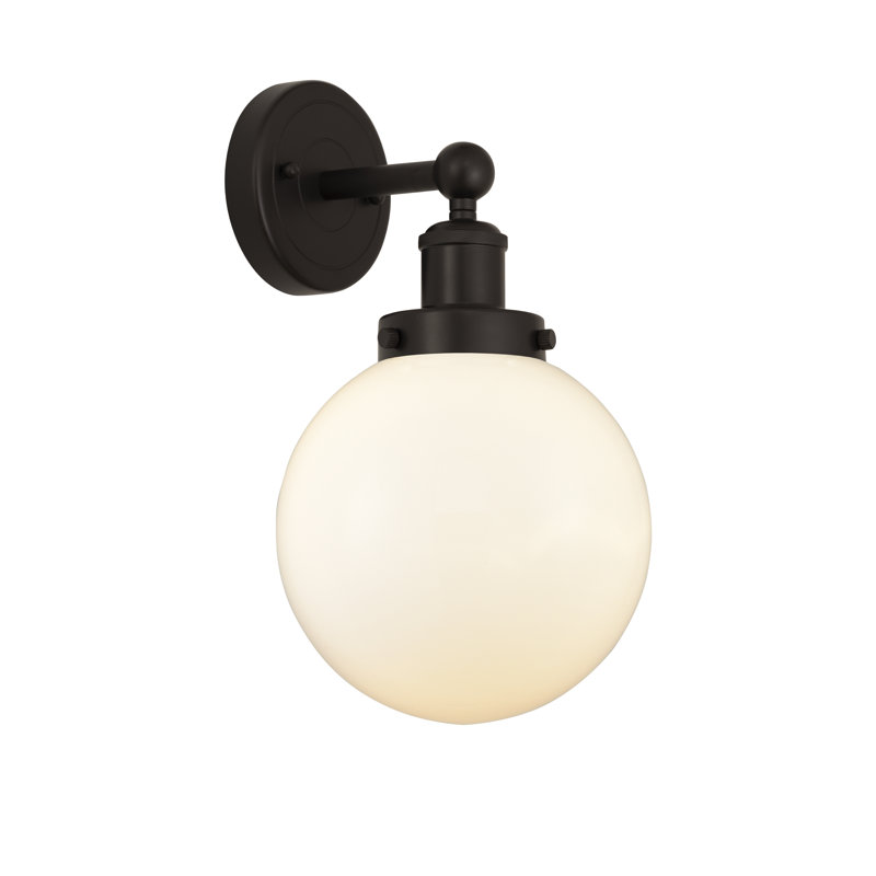 Chalkhill Armed Sconce, Matte White, Oil Rubbed Bronze