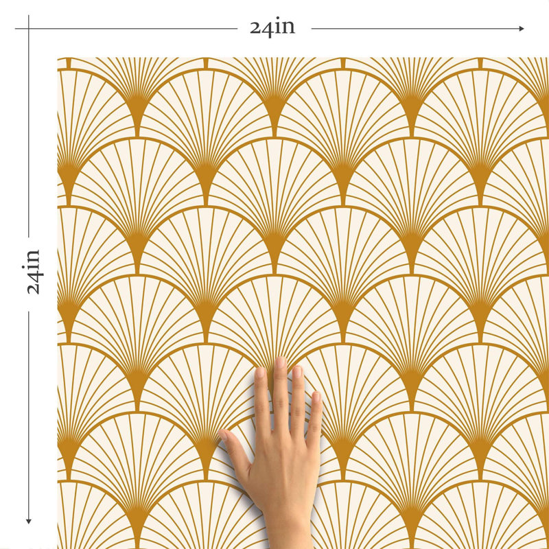 Peel & Stick Geometric Tile, 102" L x 24" W