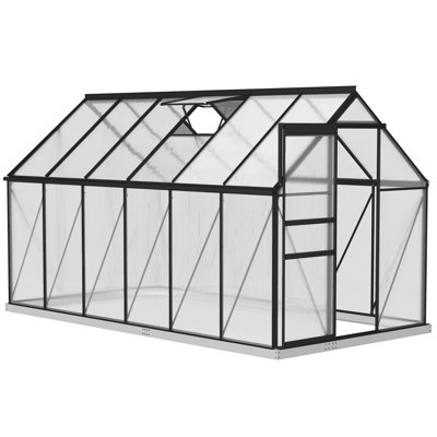 6' x 8'/12' x 6.5' Polycarbonate Greenhouse Walk-in Green House