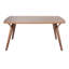 Table de salle à manger moderne Folia Mid-Century en bois de noyer