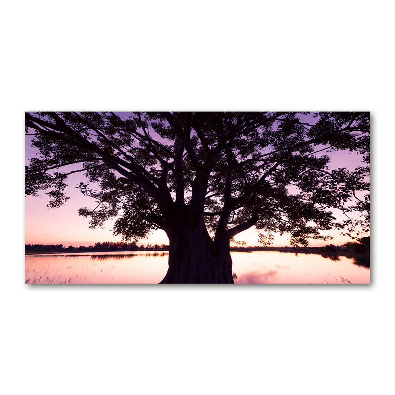 Tree And Lake - Print on Canvas, Canvas, 50cm H x 100cm W