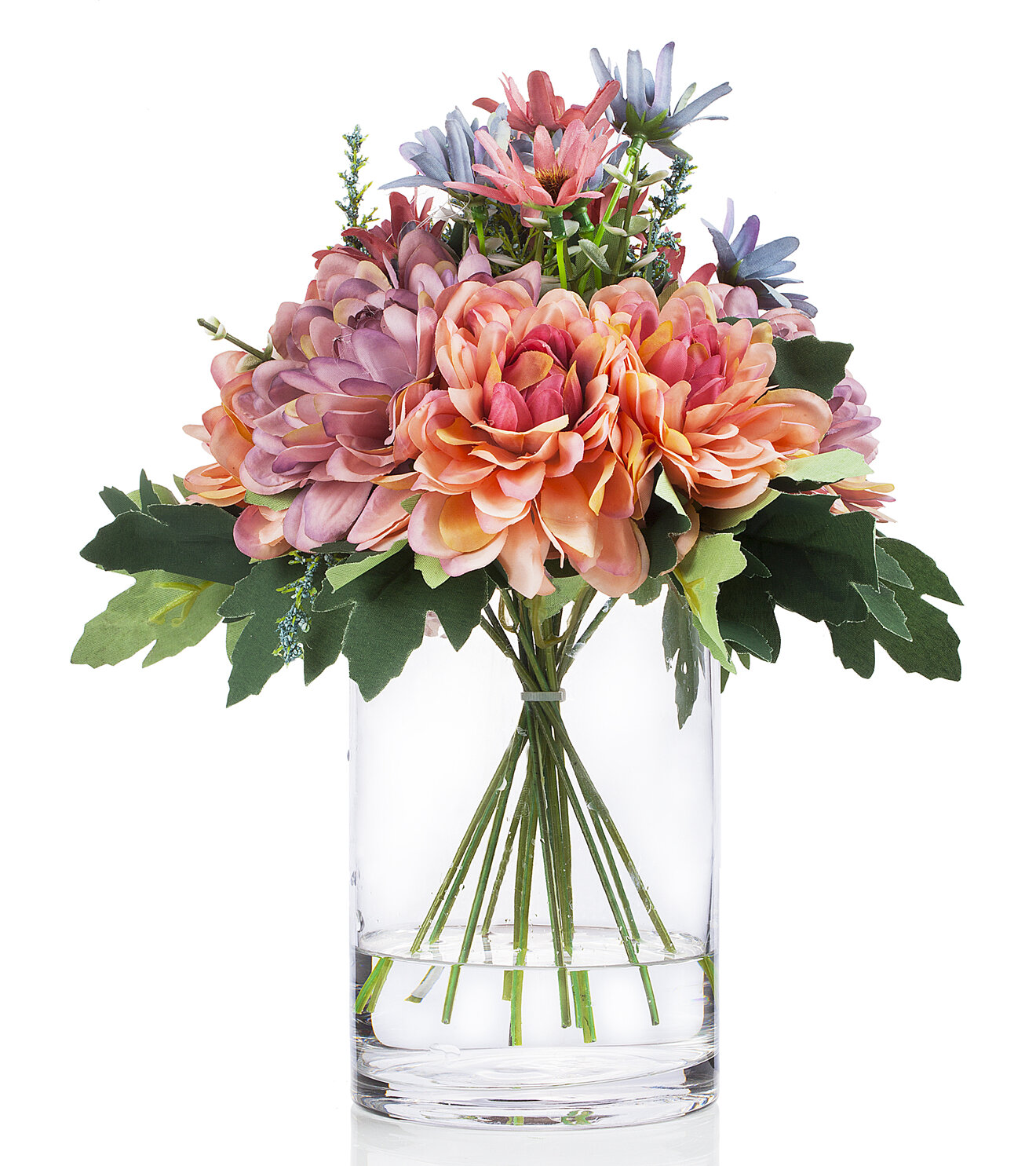 Primrue Silk Daisy Arrangement in Vase | Wayfair