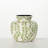 Leaf Pattern Bouquet Vase 9"H; Green