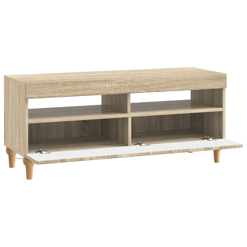 TV Stand, 43cm H x 100cm W x 35cm D, Sonoma Oak