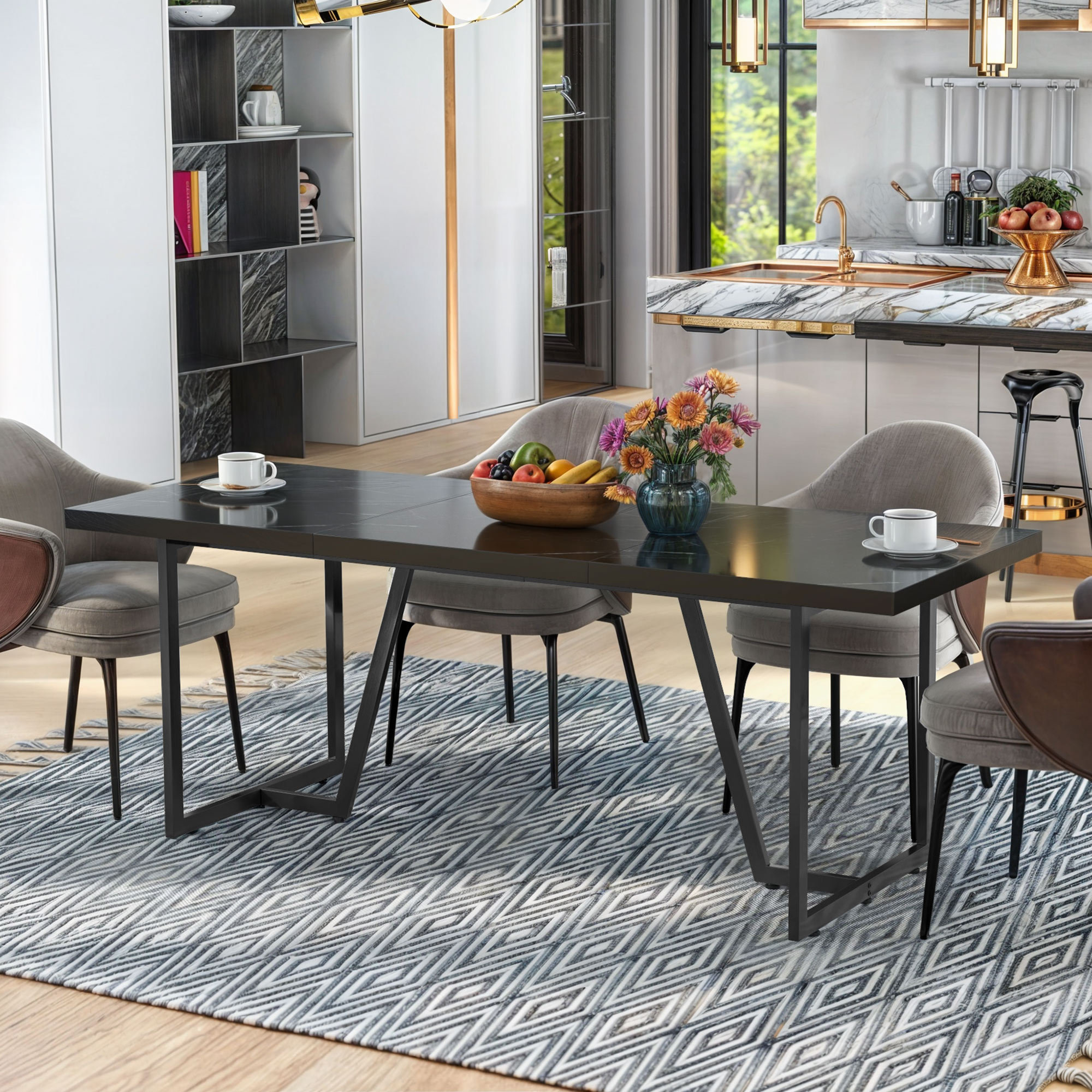 Wrought Studio Kendrik 82.67'' L x 31.5'' W Dining Table with