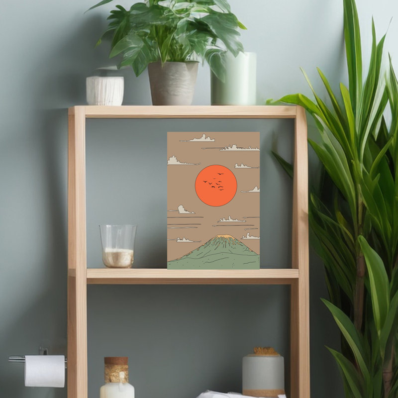 Contemporary Art Dreamy Ethereal Peaceful Bird Forest Landscape Wall Art - Wrapped Canvas Print, 45.72cm H x 30.48cm W