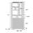 Latitude Run 71" H X 29.5" W Storage Bookcase Cube Bookshelf with Display Shelves, Drawers and Doors-680067124