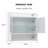 Pelaga Natalie Bathroom Wall Cabinet With 2 Doors, Over The Toilet Storage-1372467127