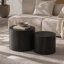 Ensemble de tables basses gigognes modernes pour petits espaces, conception peu encombrante sans assemblage requis