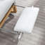 Chaise berçante décorative avec repose-pieds à haut dossier en bois d'hévéa-356381261