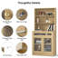 Garde-manger de 61,5 po avec tiroir et armoire de rangement