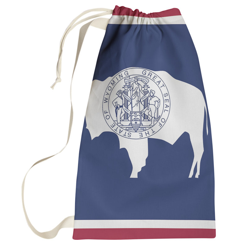 Sac à lessive US State flag, Grand (H 76,5 po x l 29,5 po x 1,5 po), Wyoming