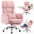Executive Ergonomic Velvet Office Chair with Flip Up Armrests-1667694280