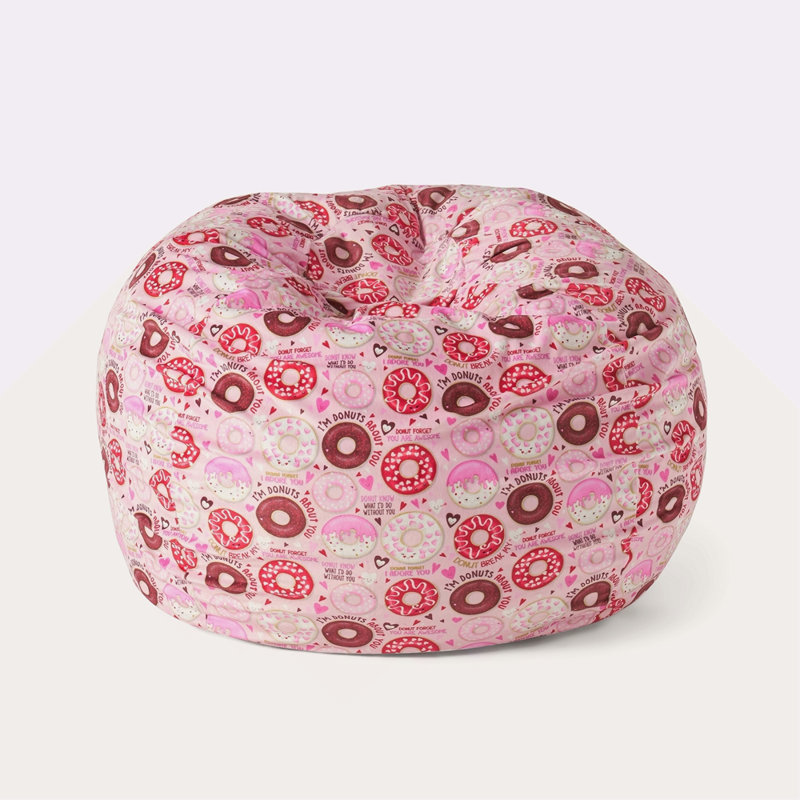 Puff-Puff 3 Foot Rounded Bean Bag Donut Print