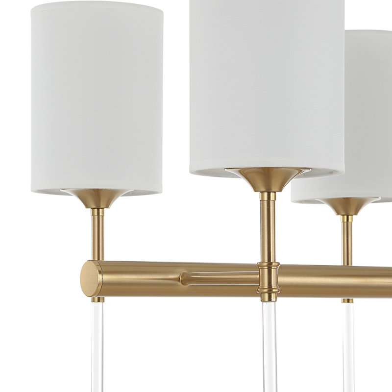 Awyr 8 - Light Steel/Acrylic Chandelier