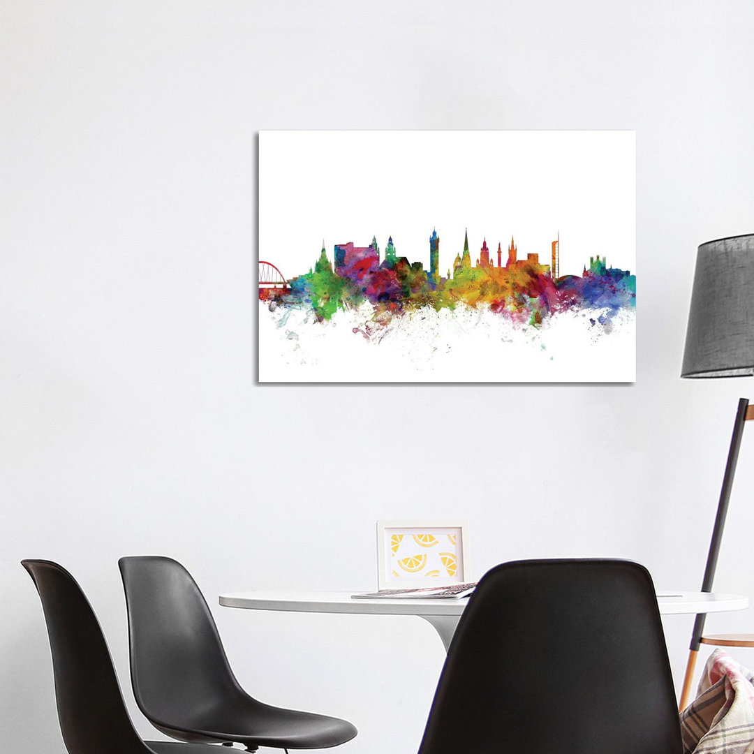 Glasgow, Scotland Skyline by Michael Tompsett - Wrapped Canvas Gallery-Wrapped Canvas Giclée