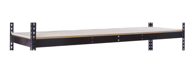 Étagère déroulante sans boulon à rivet double rivetwel, L 72 po x P 30 po