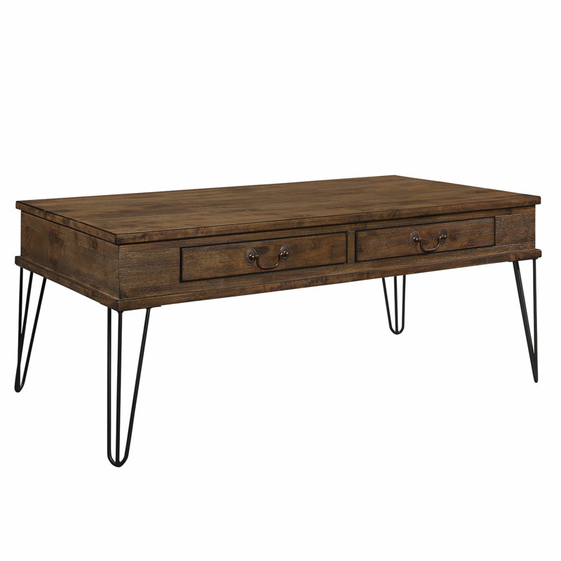Table basse, table basse, table de salon avec 2 tiroirs