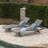 CRETE WICKER CHAISE LOUNGE