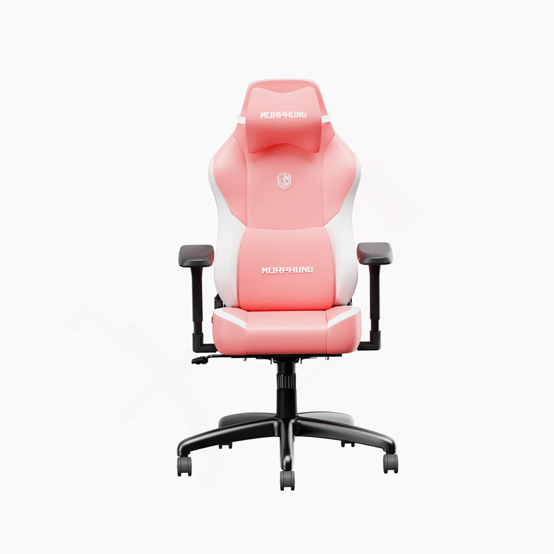 Fauteuil de jeu, Blanc / Rose
