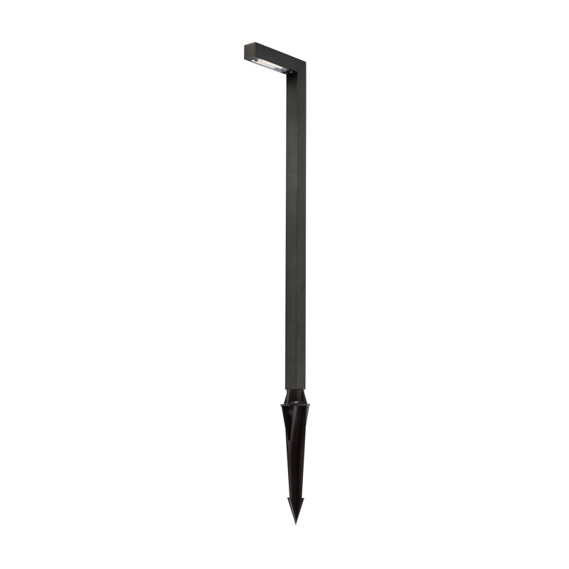 Luminaire d'extérieur extérieur moderne en laiton coulé de 5,25 po de largeur x 22 po de hauteur en bronze foncé