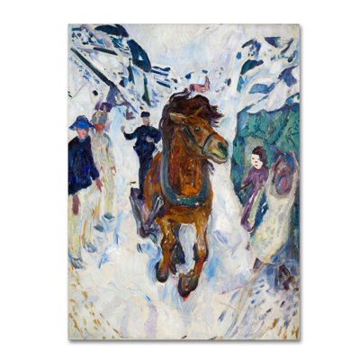 « gallopinge cheval » par print sur toile tendue Edvard Munch