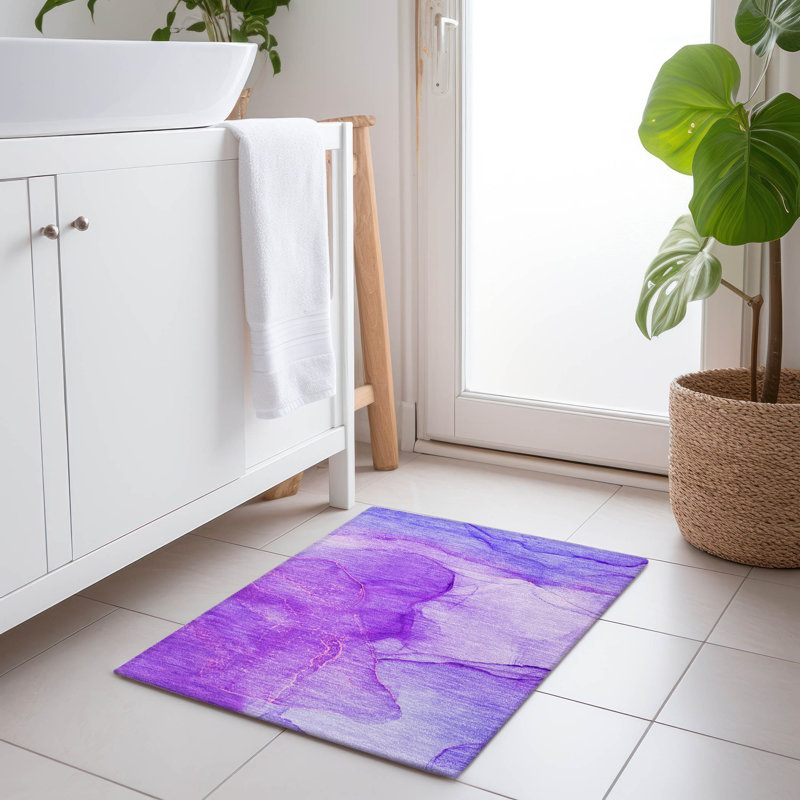 Kyrie Washable Abstract Indoor / Outdoor Rug, Rectangle 1'8" x 2'6"