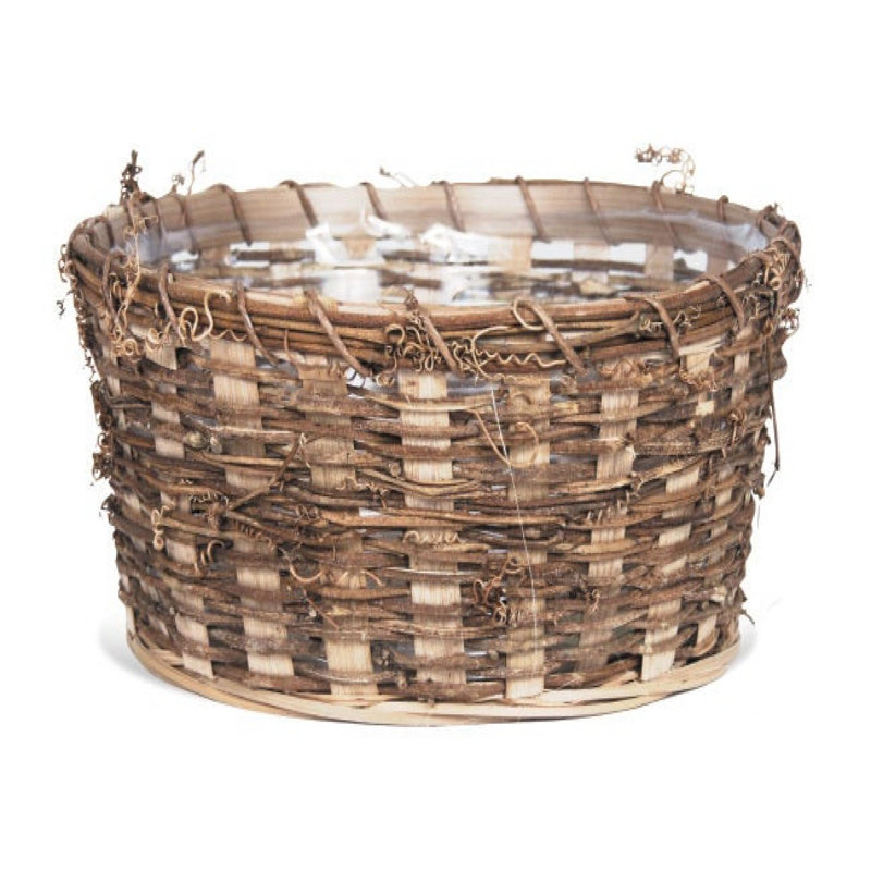 Panier à vigne tissé, H 4 po x l 10 po x P 10 po