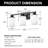 Sleek Modern 3-Light Vanity Fixture