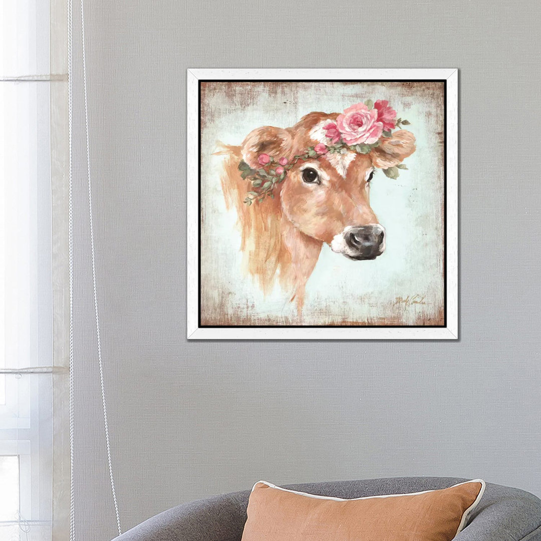 Rosie by Debi Coules - Floater Frame Painting on Canvas