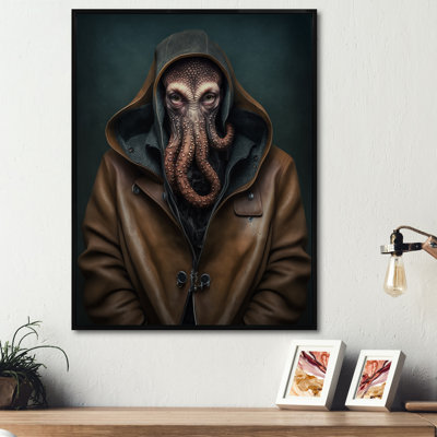 «Anthropomorphic Of Octopus Portrait III», reproduction d'art sur toile