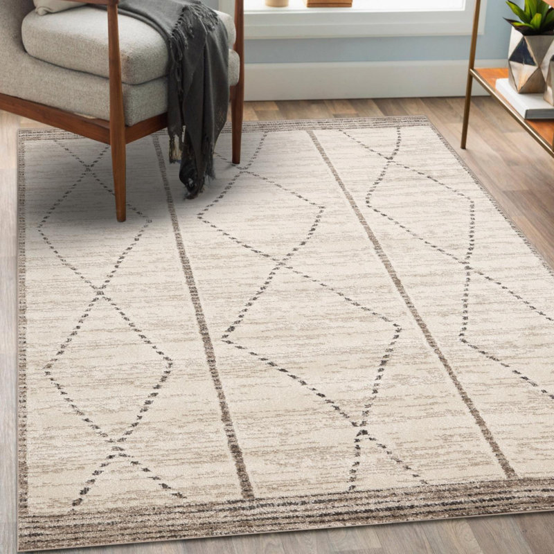 Moroccan Diamond Area Rug, 9x12