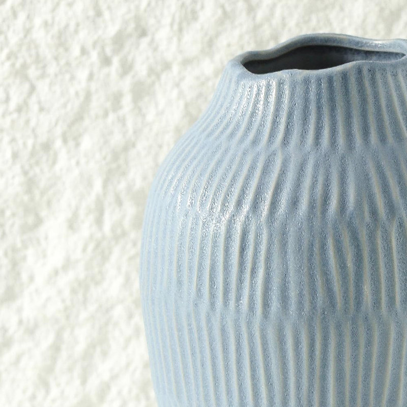 Ceramic Vase For Home Decor, Blue