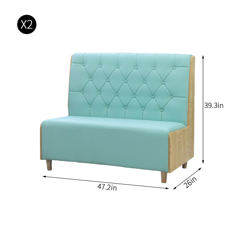Banc rembourré en similicuir Trendy Cafe Sweet Shop