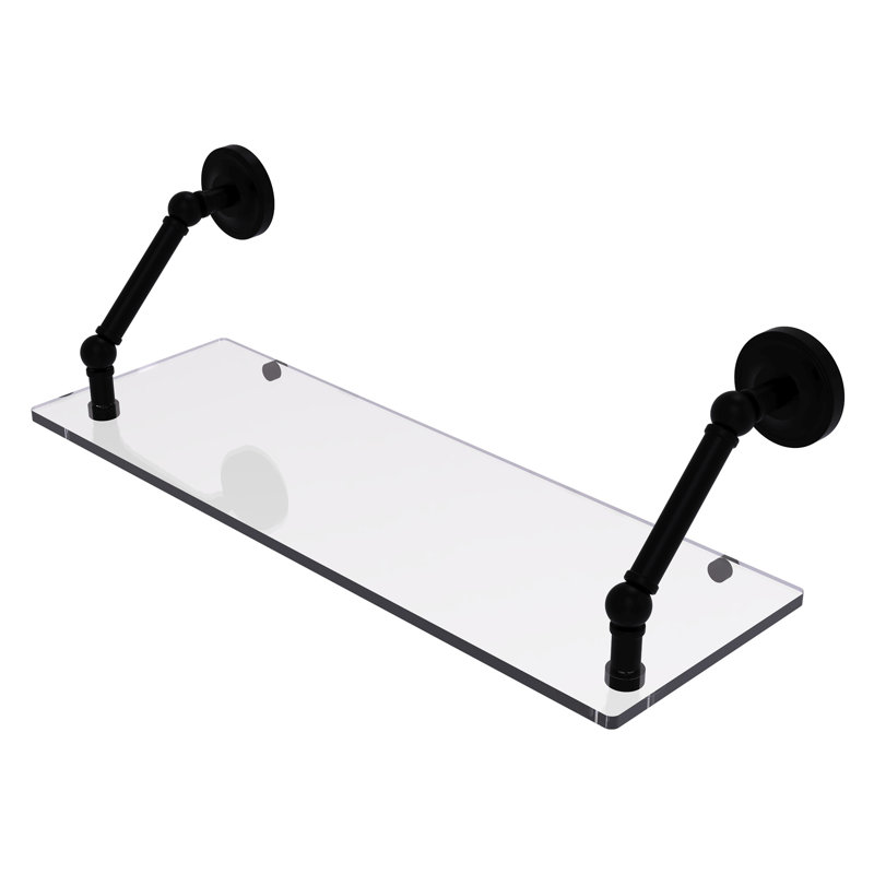Alcott Bracket Shelf, Matte Black, 8" H x 24" W x 8'" D
