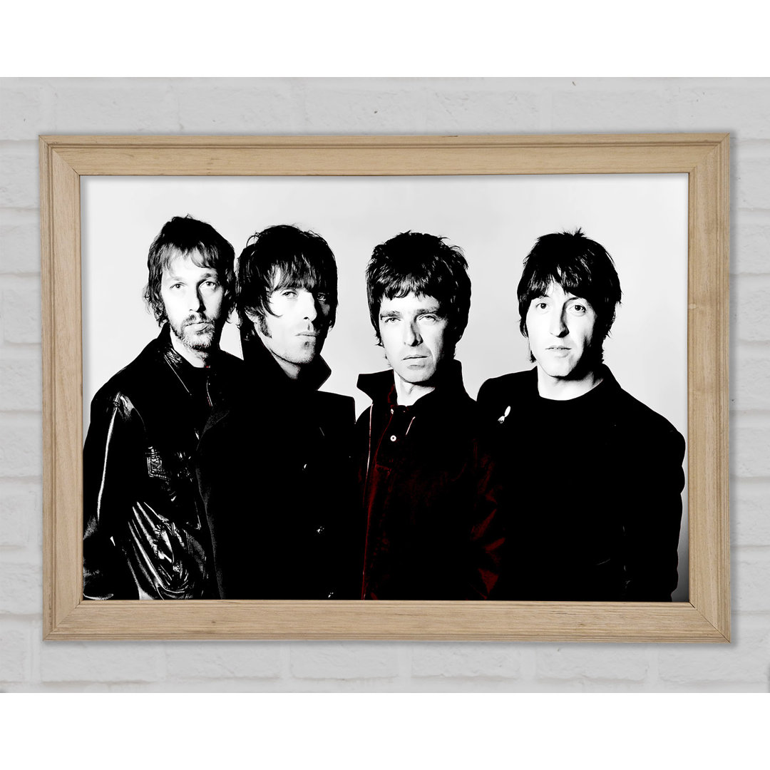 Oasis Noel Red B N W - Einzelner Bilderrahmen Kunstdrucke