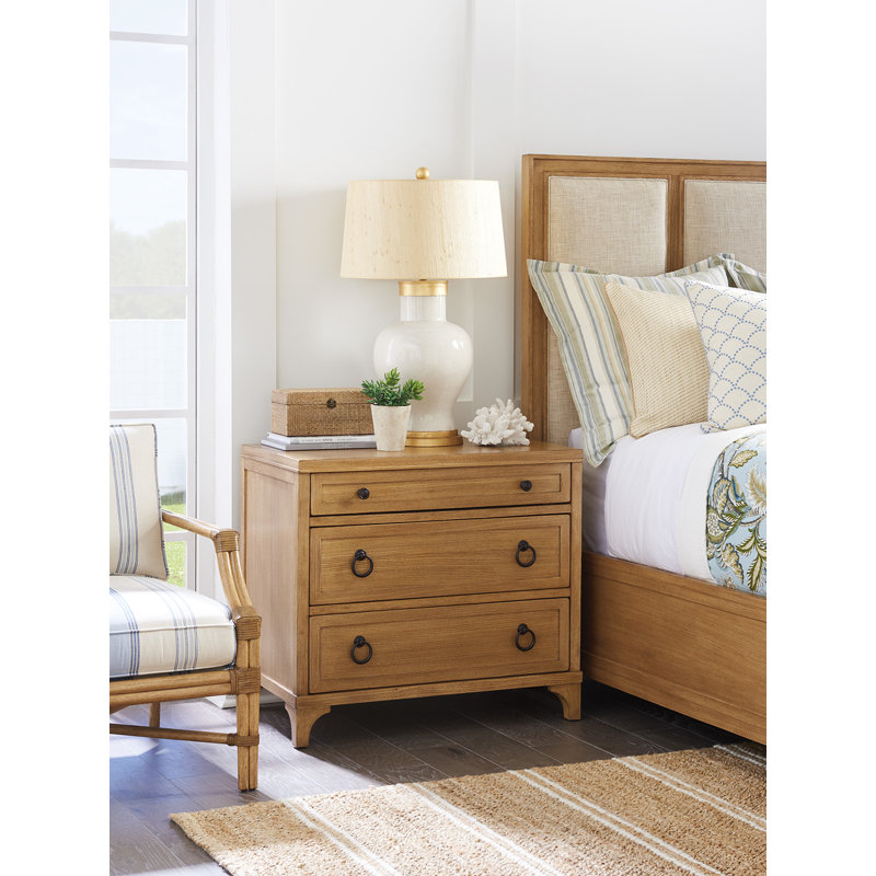 Newport 34'' W Wood Nightstand, Sandstone
