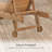 wooden frame Chaise Lounge Chair with Wheels