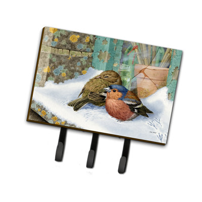 Metal Wall Organizer with Key Hooks