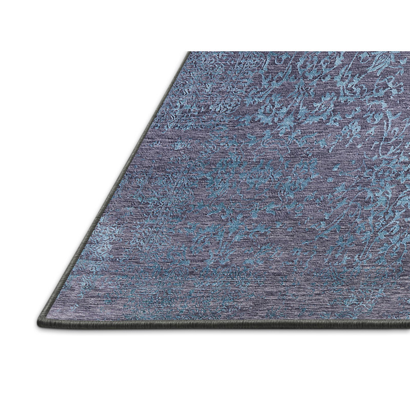 Tapis oriental bleu Hagarville, Rectangle 7 pi x 10 pi