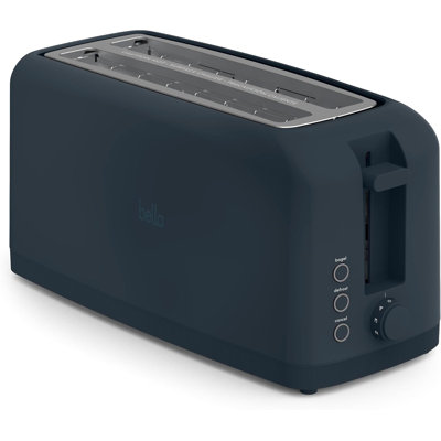 Bella 4-Slice Slim Long Slot Toaster, Slate