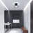 1-Light 7In Crystal Flush Mount Ceiling Light