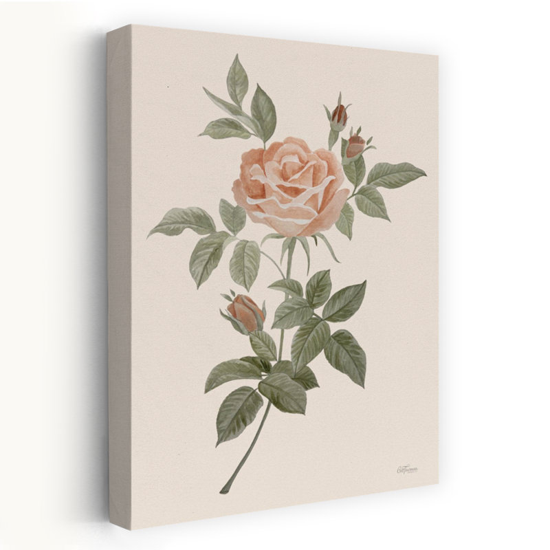 Art antique, rose antique classique rétro, H 60 po x l 40 po