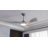Kemp 52'' 3-Solid Wood Blade Modern Propeller Ceiling Fan with Remote Control and no Light-2083087594