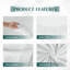 Ensemble de draps en microfibre Beddora - 1 drap plat, 1 drap-housse et 2 taies d'oreiller - Literie infroissable, légère et respirante pour toutes les saisons-113930710-113930713