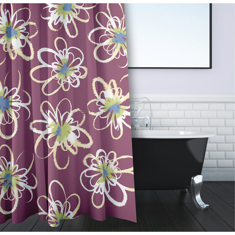 Rideau de douche simple Slezak, Mauve
