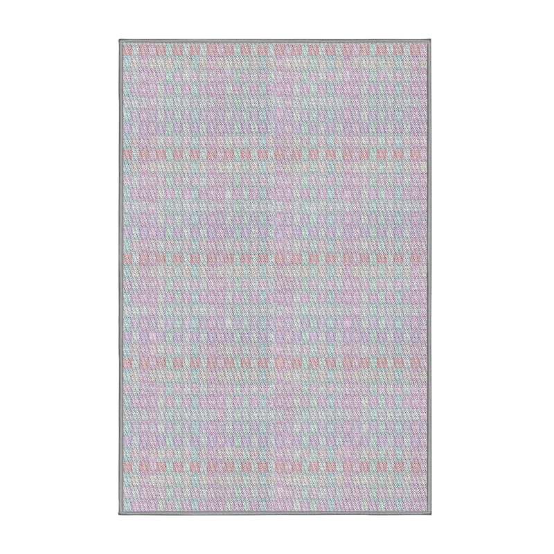 Checkered Indoor Rug, Rectangle 5' x 7'