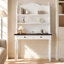 Bureau avec tiroirs et tablettes-743603055