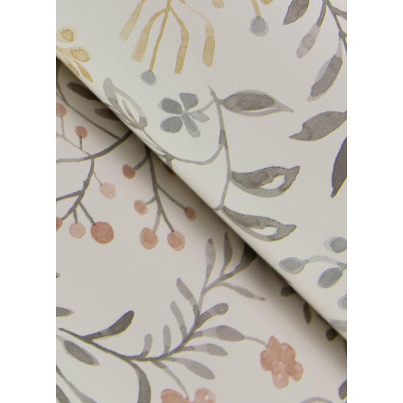 Sirène pré-roulée double rouleau floral, Gris